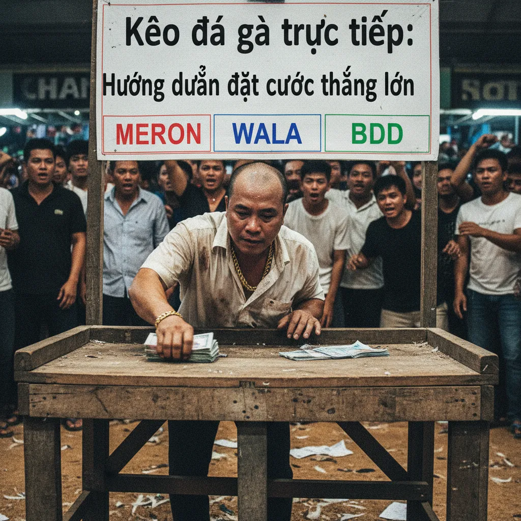 Soi gà chiến trước trận đấu